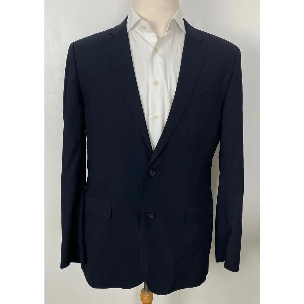 Brooks Brothers Milano Brookscool Reda 2-button unstructrued wool blazer, 42L